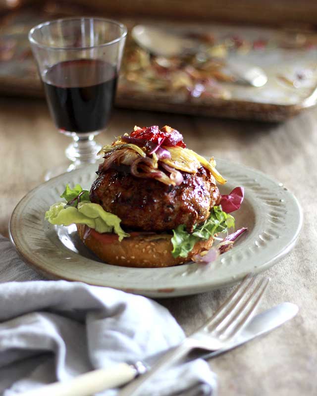 pork and fennel burger