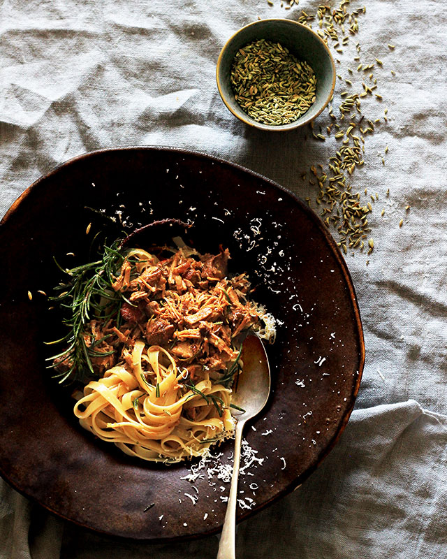 pork shank ragu for pasta